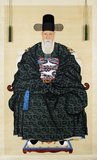 O Jae-sun (1727-1792) was an erudite scholar who served in high government posts during the reign of King Jeongjo. He headed the Office of the Inspector-General (Saheonbu), Office of Special Advisors (Hongmungwan) and the Royal Secretariat (Jungchubu), among other posts.<br/><br/>

This portrait was painted by Yi Myeong-gi when O Jae-sun was 65 years old